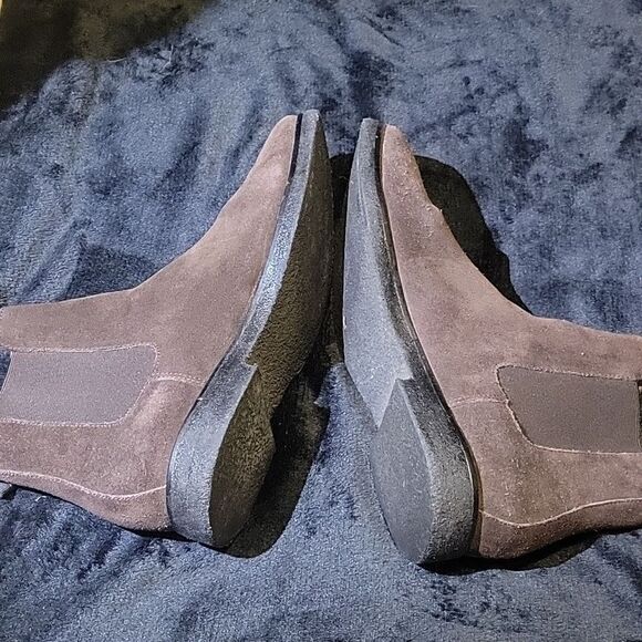 New Republic Suade Booties, Size 11 Chocolate Brown. main image 4